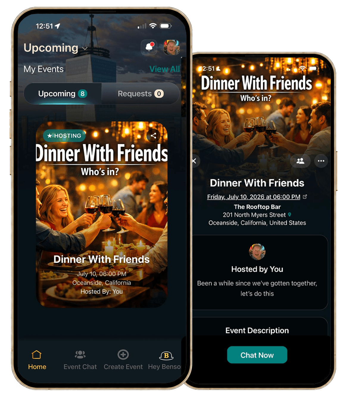 Dinner with friends plan preview